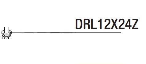 RIB DRL12X24Z ROUND. 12X24 FLAT