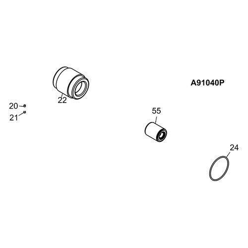 GIBIDI A91040P DPT 260 HYDRAULIC PISTON