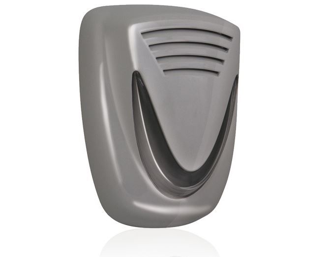 VENITEM 23.26.38 Sirena MINI MURANO L grigio argentato-fumè + lampeggiante led