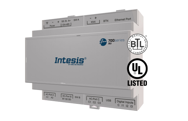 INTESIS IN775FGL00MO000 Fujitsu AC interface with KNX, serial and IP support - Up to 64 internal units, 12 external units