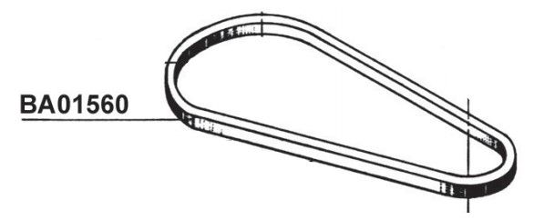 RIB BA01560 R SERIE CINGHIOLI R60 A32