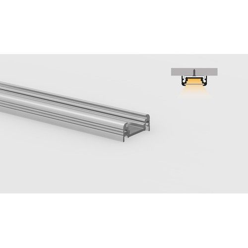 LEDCO PR100/TDM PROFILO SUPERFICE 10 MM 2 MT.ANODIZZATO TESTA DI M