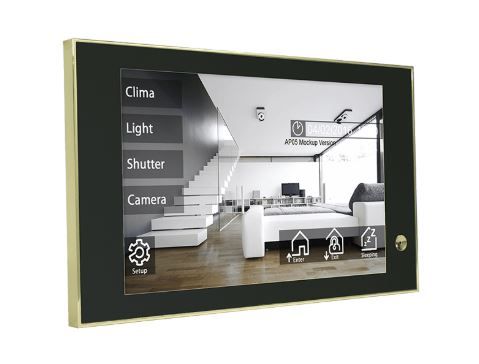 BLUMOTIX BX-T10IP THEO10 Touch panel KNX 10 - silver-black-gold