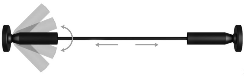 LEDCO TS10/NE TESEO 10 METRI NERO