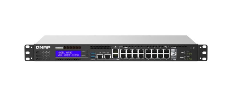 QNAP QGD-1602P-C3558-8G QGD-1602P-C3758- 8 2.5GBE POE PORTS