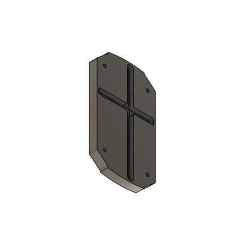 TKH SECURITY IPR-IX30-IK10-SPC-B Distanziatore per lettore Sirius IX30-IK10 (Nero)