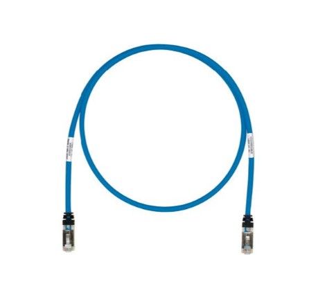 PANDUIT STP6X3MBU Copper Patch Cord- Cat 6A- Blue S/FTP Cable- 3 meters