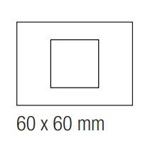EKINEX EK-SRS-F Placca rettangolare finestra 60X60 in NTM