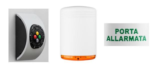 VENITEM 23.35.32 HOLA UECP siren opaque white/orange 220Vac power supply