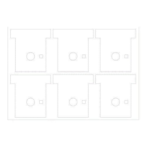 BOSCH FIRE DKM120-LABEL Sheets of white adhesive labels (without text) p