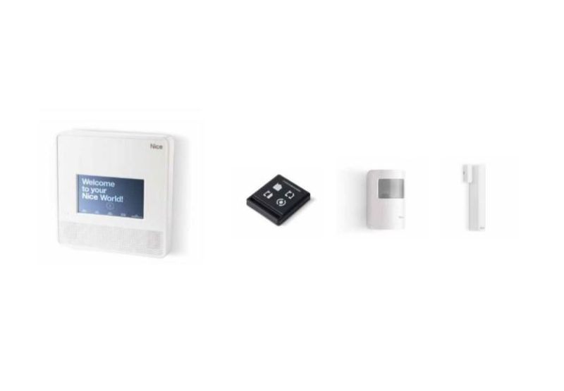 MNKITW7000T Kit allarme MyNice: centrale 99 zone in 6 aree, radio Bidiriezionale Dual Band e Wi-Fi