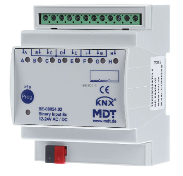 MDT BE-08024.02 KNX 8-fold binary input, 24VAC/DC BE-08024.02
