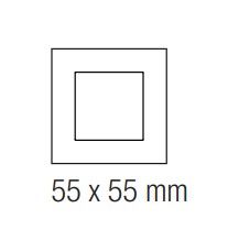 EKINEX EK-DQG-MA Placca quadrata in plastica finestra 55X55