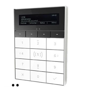 TKH SECURITY 4624 White UNIi keyboard, with reader