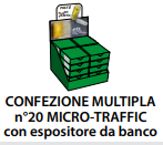 ABTECNO APE-550/1045.20 COUNTER DISPLAY 20 PIECES MICRO TRAFFIC TRAFFIC LIGHT 12/24VDC VAC