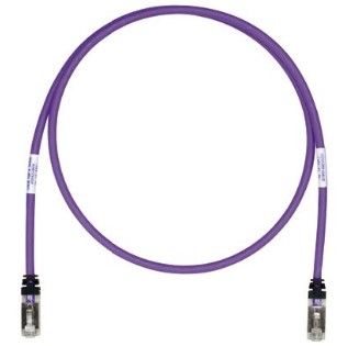 PANDUIT STP6X5MVL Copper Patch Cord- Cat 6A- Violet S/FTP Cable- 5 meters