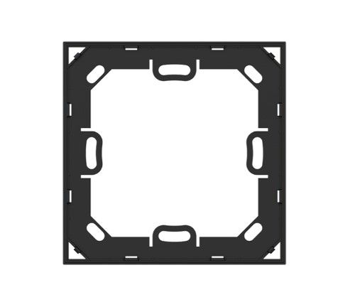 EKINEX EK-TAQ-5-NF Confezione 5  pz telaio adattatore nero per placca