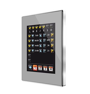 ZENNIO ZVI-Z41LIT-SC ZVI-Z41LIT-SC Z41 Lite Full Color Capacitive Touch Panel Lite, silver/chromed