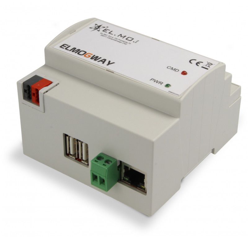 ELMO ELMOGWAY Gateway for interfacing EL.MO. intrusion and fire control panels to MODBUS, KNX and SCS home automation systems