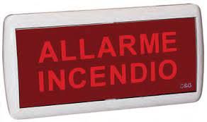 COOPER CSA INCENDIO CSA08684W DICITURA SERIE 55XX "INCENDIO"