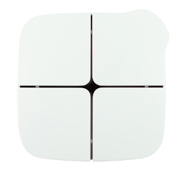 EELECTRON PB80C1CKNX - WH KNX HOMEPAD 8 CH- TS- Circular functions - WHITE CERAMIC - BLACK CROSS - COMPLETE