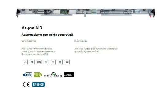 FAAC 105057011 1-DOOR BASIC KIT A1000 IT-EN-NL 115V
