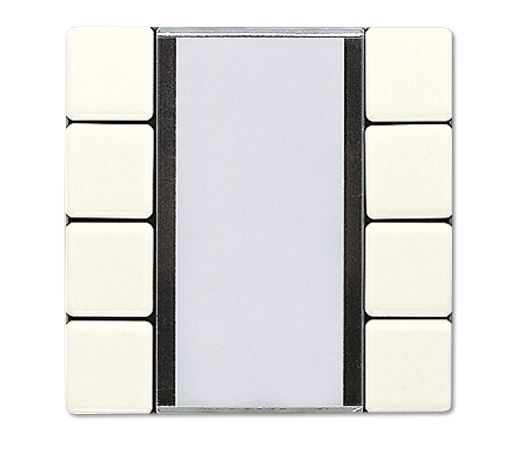 JUNG LS2074NABS Sensore a tasti 4 canali Standard per accoppiatore bus KNX 2070U radiotrasmettitore a parete 40FW- bianco