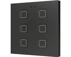 ZENNIO ZVIT6A Key cap tab, 6 keys, black