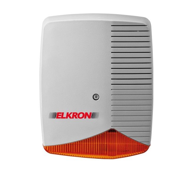 ELKRON 80HP9A00211 Outdoor metal siren, with flashing light