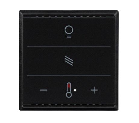 ELSNER 70893 KNX MultiTouch T Light/Sunblind CH-black 9005 case