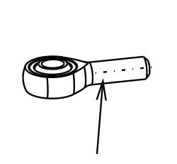 RIB IDR0023 R SPHERICAL JOINT CM12-M12 HYDRO 66510035