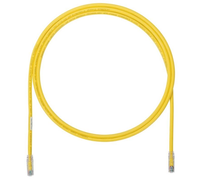 PANDUIT UTP6A1MYL Patch Cord in Rame- Cat 6A- Yellow UTP Cable- 1 meter