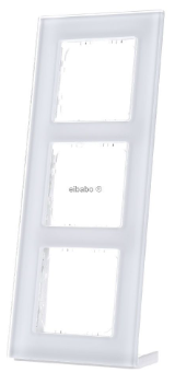 MDT BE-GTR3W.01 BE-GTR3W.01 triple 55 mm program glass frame, white