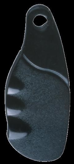 CDVI PP 125 KHZ BLACK POLYCARBONATE KEYCHAIN TAG - 