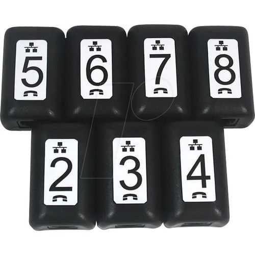 SOFTING 226508 Set of 7 (#2 - #8) Wiremap Identifiers for CableMa