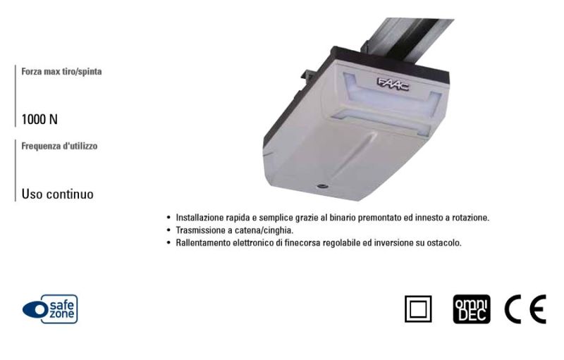 FAAC 110601 CEILING OPERATOR D1000 1000N