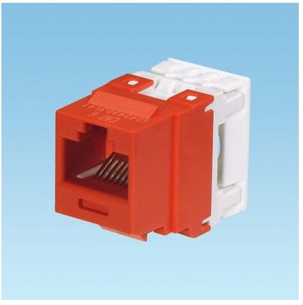 PANDUIT NK688MRD NK Cat 6 punchdown jack module - Red