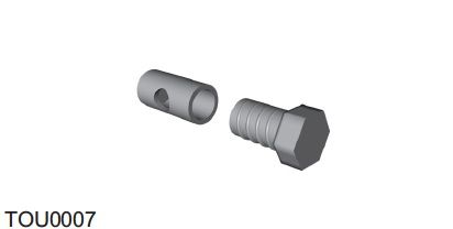 RIB TOU0007 HOLLOW GREENHOUSE CLAMP FOR COSTA TOUCH