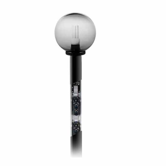 POLITEC MES 9160 S RX Colonna TERMINALE 3 raggi doppia ottica RX H 160 cm