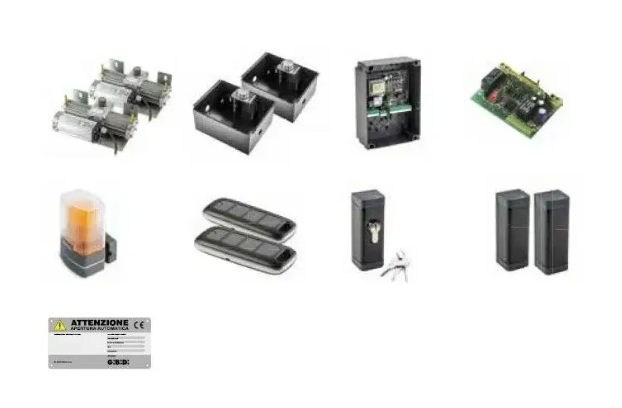 GIBIDI K870/B KIT FLOOR 850 Kit Auomazione Per Cancelli A Battente 230 Vac