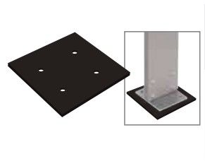 ABTECNO APE-550/3023 BASE DI ANCORAGGIO ESTERNA PER COLONNETTA TRAFFIC 245MM x 295MM