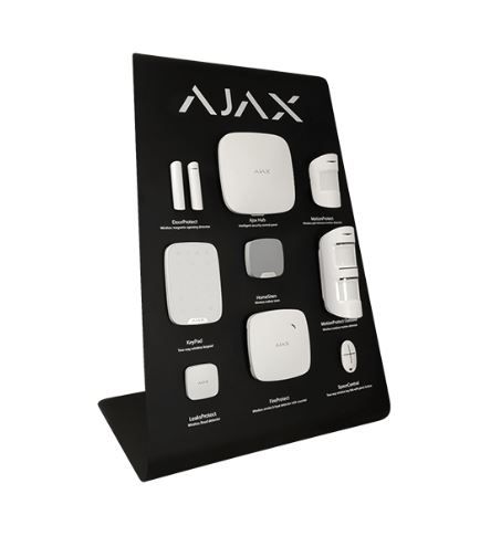 AJ-STOTEM-W Ajax - Metallic table display