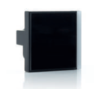 EELECTRON SB40A11KNX-GL15 4 CHANNEL KNX BUTTON + THERMOSTAT 55x55mm – BLACK + BLACK GLASS
