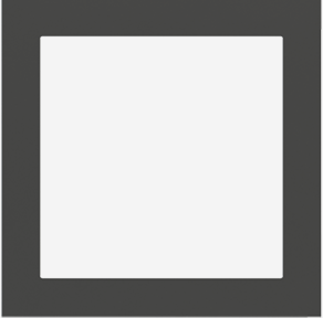 EKINEX EK-PQS-GAL Placca quadrata finestra 60x60 mm - plastica colore 