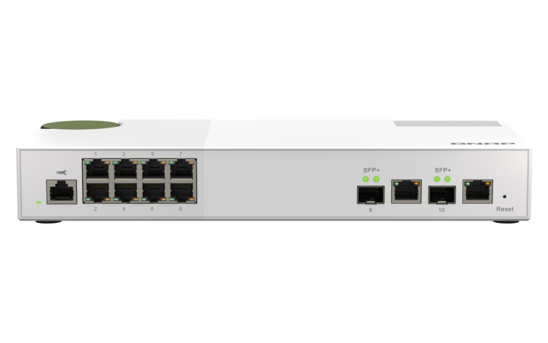 QNAP QSW-M2108-2C Switch Web Managed 10GbE e 2,5GbE Layer 2 entry level per l’implementazione della rete SMB