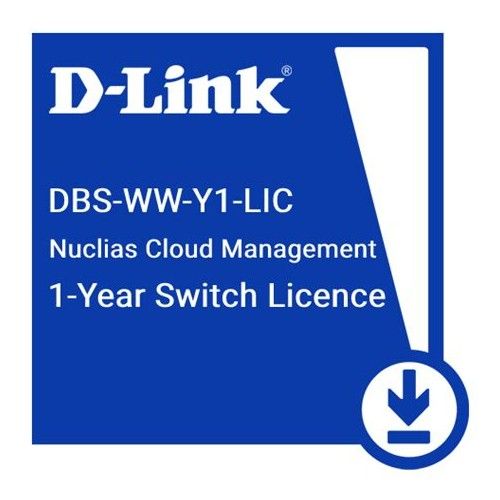 D-LINK DBS-WW-Y1-LIC Nuclias 1 Year Cloud Managed Switch License - #Lic