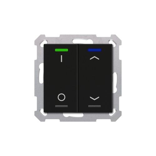 MDT RF-TAL55T206.D1S RF KNX+ Taster Light 55 2T, Secure, , +T, nero op.