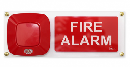 INIM FIRE PLEXI_ES2000-5SX Plexiglas “GAS ALARM” signalling panel with left flag