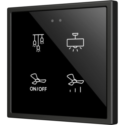 ZENNIO ZVIF70X4 Flat 70 X4. PC-ABS Capacitive push button 70x70 -