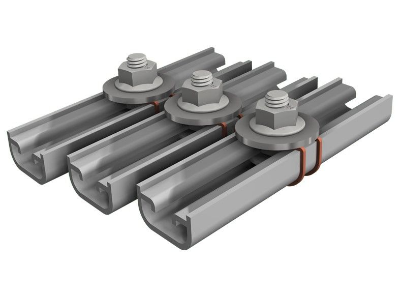 SOMMER 235028 Mounting set (3 pcs.) for Lintelprofile 85 mm.